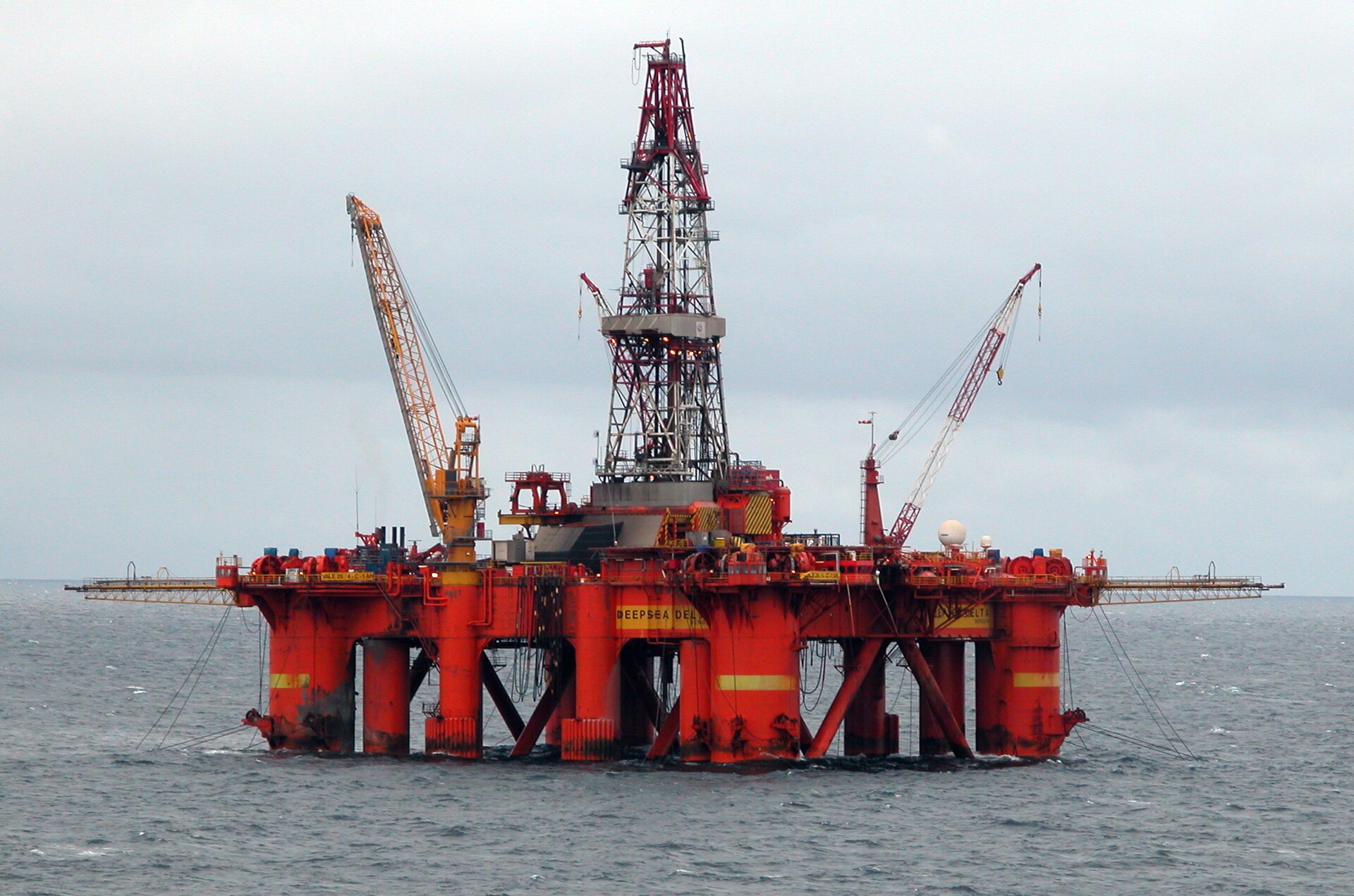 North Sea drilling rig
